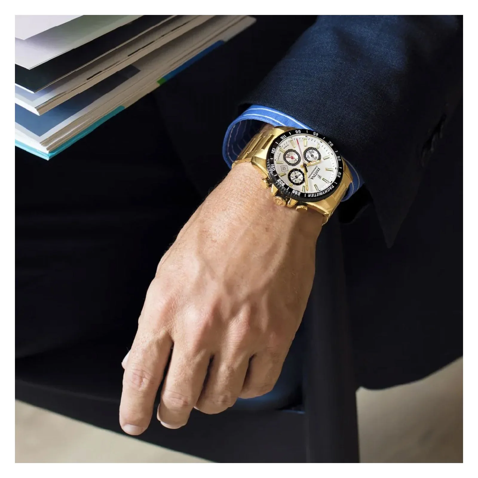 FESTINA TIMELESS CHRONOGRAPH MUŠKI SAT F20634-1 ruka | HETA 1892 satovi i nakit Sarajevo