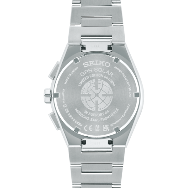 SEIKO ASTRON GPS SOLAR LIMITED EDITION Medecins Sans Frontieres SSH133J1 zadnja strana | HETA 1892 satovi i nakit Sarajevo