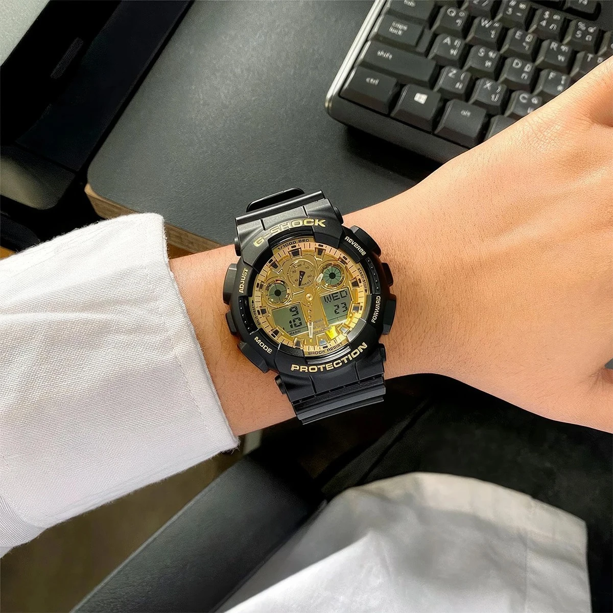 CASIO G-SHOCK GA-100GGB-1A9ER MUŠKI SAT ruka | HETA 1892 satovi i nakit Sarajevo