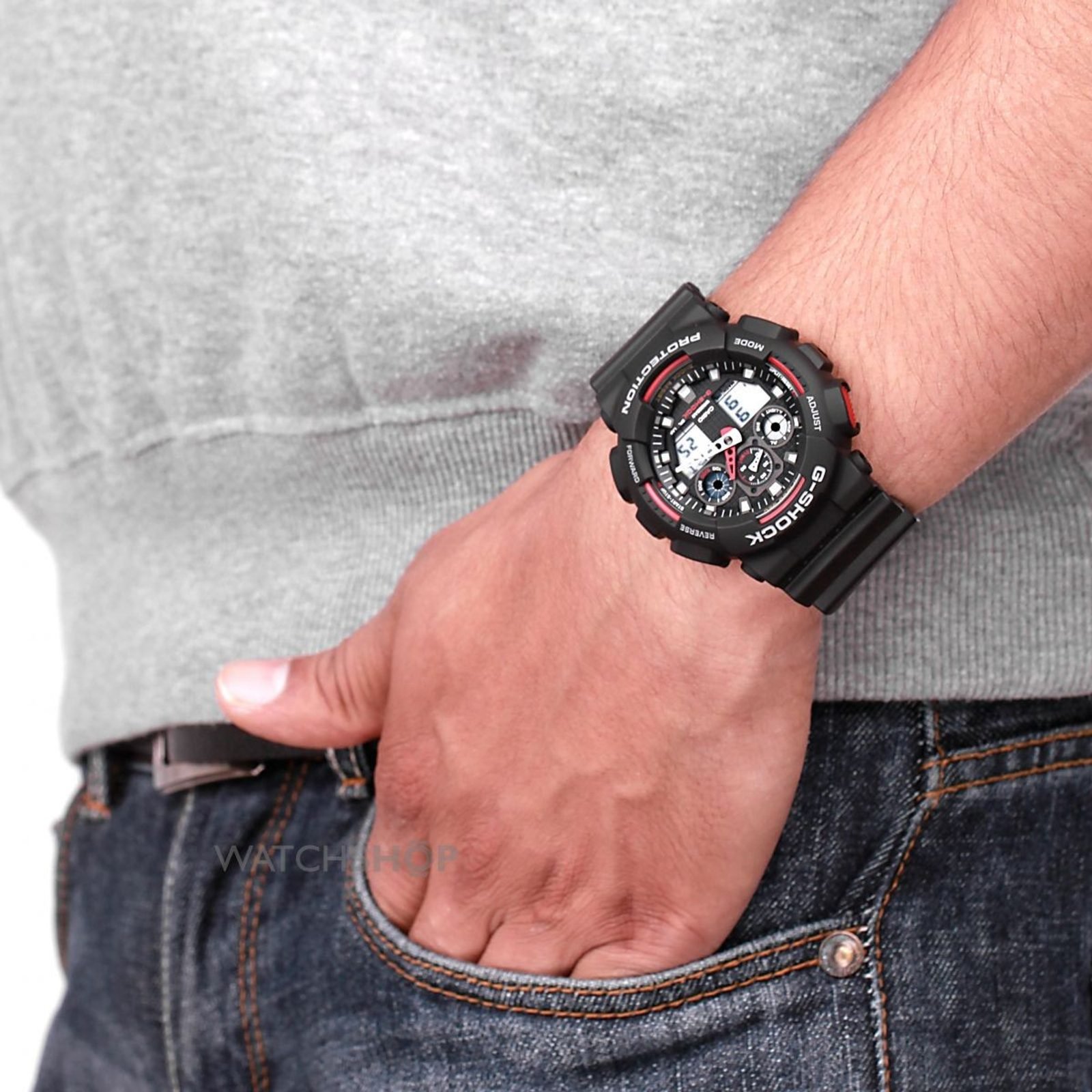 CASIO G-SHOCK GA-100-1A4ER MUŠKI SAT – na ruci