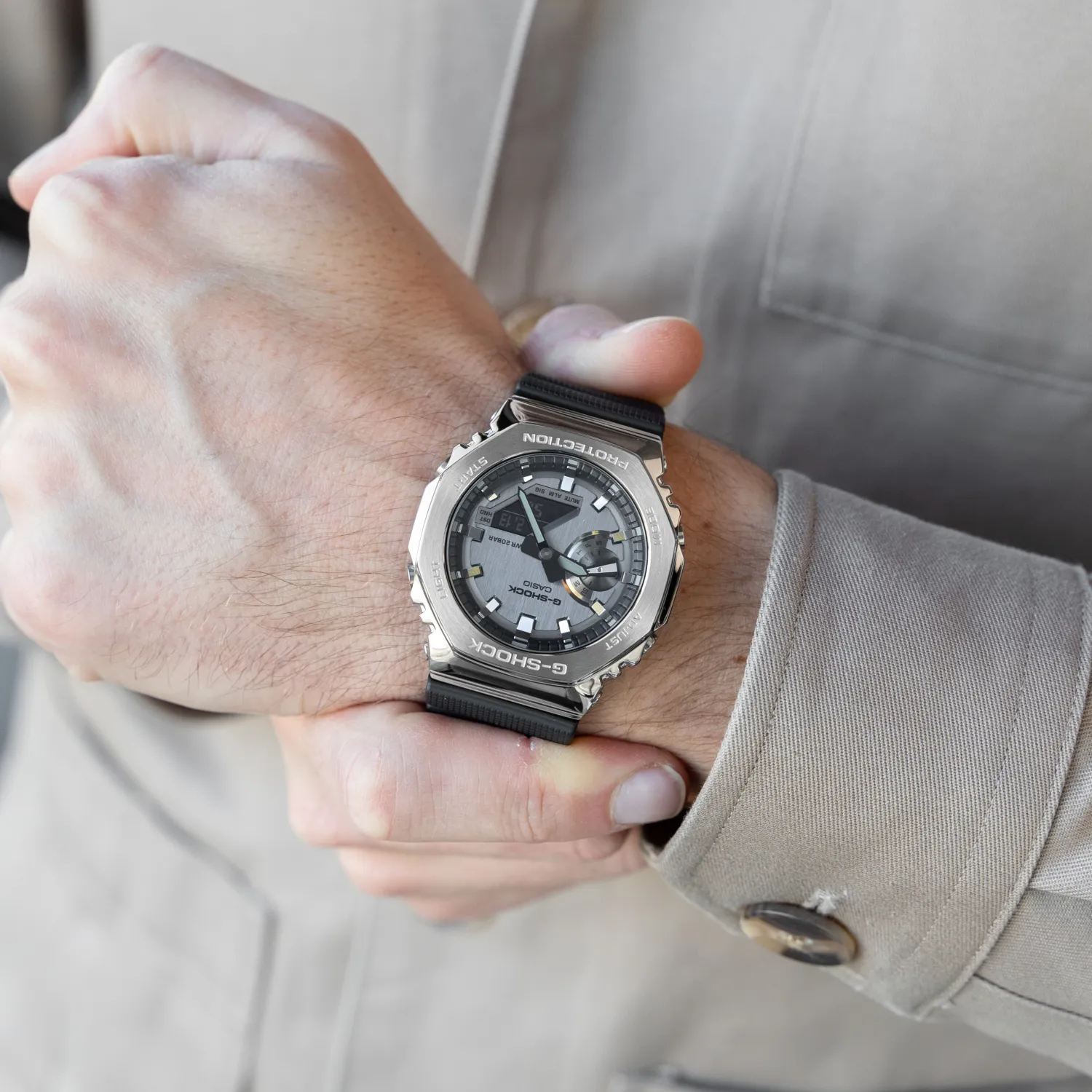 CASIO G-SHOCK GM-2100-1AER MUŠKI SAT ruka | HETA 1892 satovi i nakit Sarajevo
