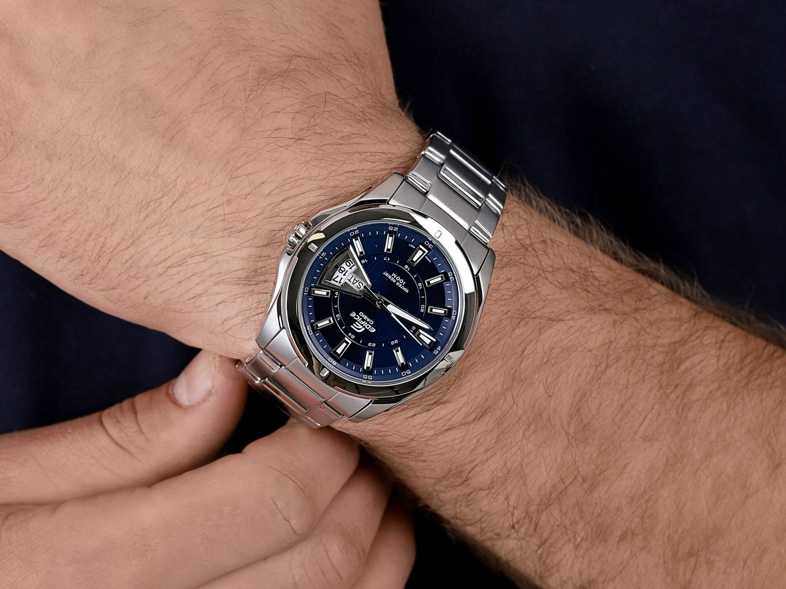 CASIO EDIFICE EF-129D-2AVEF MUŠKI SAT ruka | HETA 1892 satovi i nakit Sarajevo